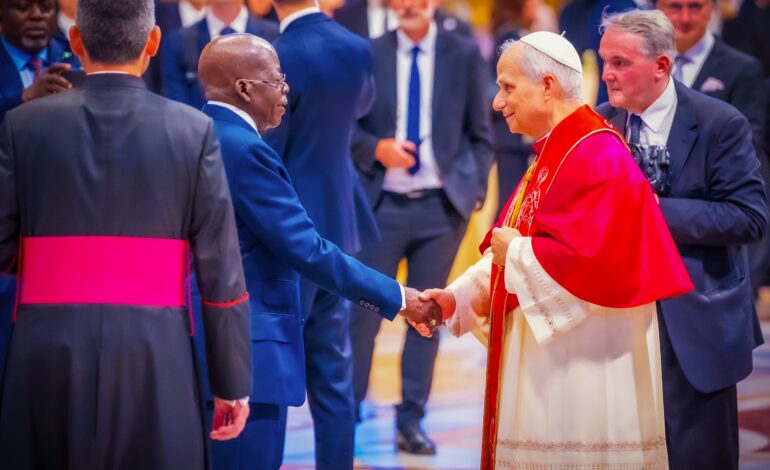 Tinubu, Obi, Fayemi meet at Pope Leo’s inauguration
