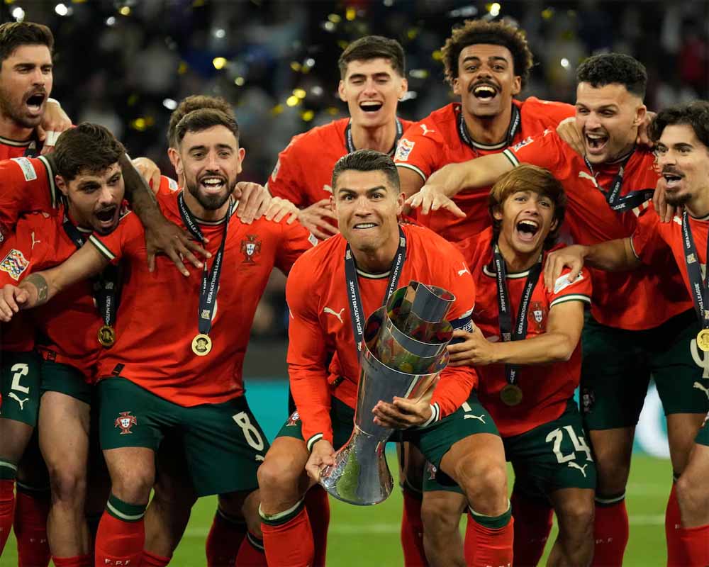 Portugal beat Spain in shootout to win Nations League