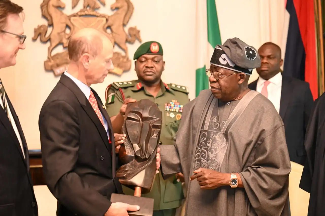 Tinubu hosts Duke of Edinburgh, explains economic reforms