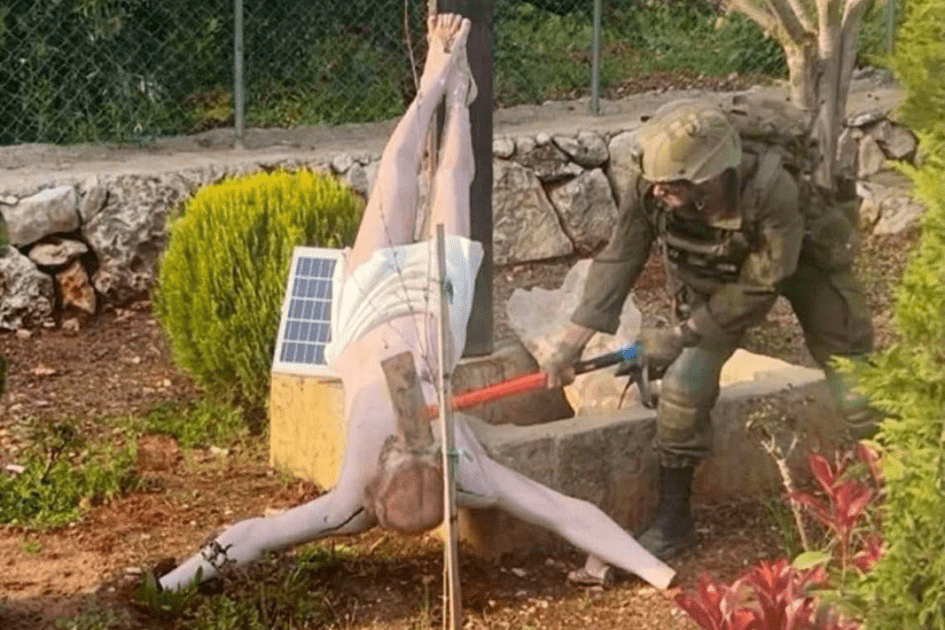Israel condemns soldier’s desecration of crucifix in south Lebanon