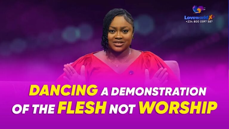 Dancing a demonstration of flesh not worship
